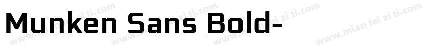 Munken Sans Bold字体转换